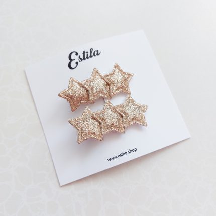 Pinzas Estrellas Doradas