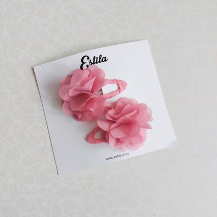 Set Clips Flores Rosa Pastel