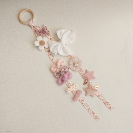 Colgador de Pinzas Cinta de flores