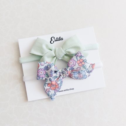 Set Cintillos Mini Emma Menta