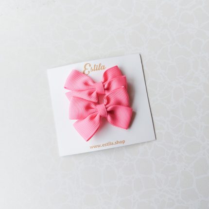 Pinzas 3cm lacitos fucsia